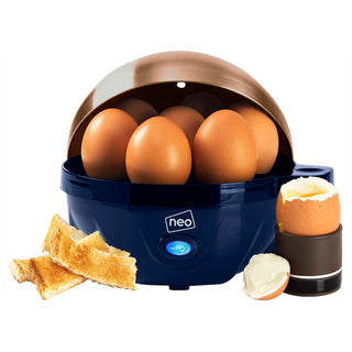 Neo Electric Egg Boiler Poacher and Steamer Blue & Copper