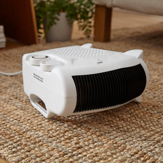Neo White Electric Fan Heater 2000W Portable Floor or Upright