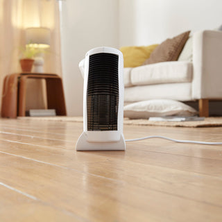 Neo White Electric Fan Heater 2000W Portable Floor or Upright