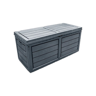 Neo 320 Litre Dark Grey Plastic Waterproof Outdoor Garden Storage Box