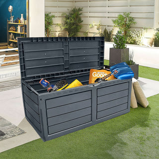 Neo 320 Litre Dark Grey Plastic Waterproof Outdoor Garden Storage Box