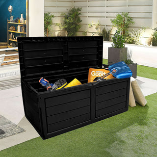 Neo 320 Litre Black Plastic Waterproof Outdoor Garden Storage Box