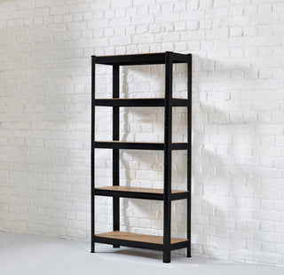Neo Black 5 Tier Garage Shelving Racking