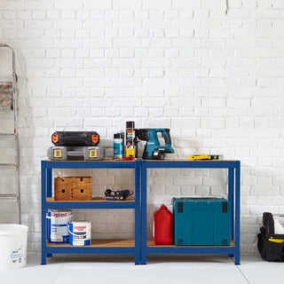 Neo Blue 5 Tier Garage Shelving Racking