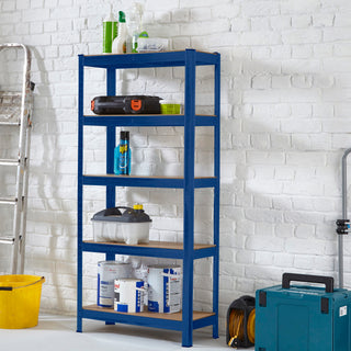 Neo Blue 5 Tier Garage Shelving Racking