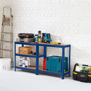 Neo Blue 5 Tier Garage Shelving Racking
