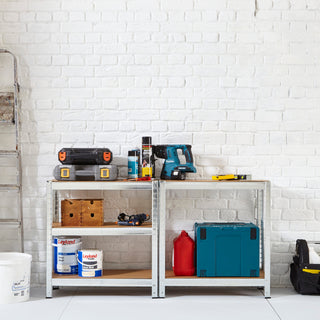 Neo Silver 5 Tier Garage Shelving Racking