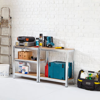 Neo Silver 5 Tier Garage Shelving Racking