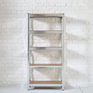 Neo Silver 5 Tier Garage Shelving Racking