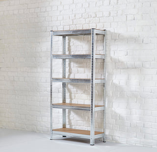 Neo Silver 5 Tier Garage Shelving Racking