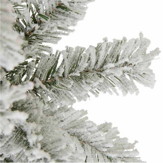 Neo Christmas Tree Artificial 7-Foot Half Slim Snow Flocked