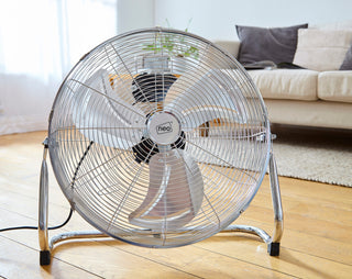 Neo High Velocity Chrome Metal Floor Freestanding Fan  - 20 Inch