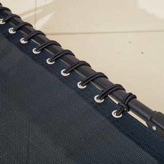 Two Neo Black Outdoor Folding Garden Sun Lounger