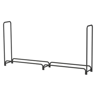 Neo 240cm Outdoor Metal Log Holder Storage Rack with Cover