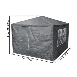 Neo 3X3M Grey Light Weight Event Gazebo Canopy Marquee Tent