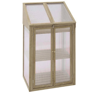 Neo Mini Wood Growhouse Greenhouse Cold Frame  - Model 1
