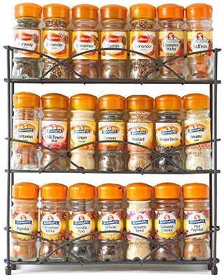 Neo Black Free Standing 3 Tier Table Top Spice Rack