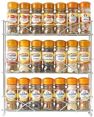 Chrome Free Standing 3 Tier Table Top Spice Rack