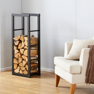 Neo Black Indoor Firewood Log Rack