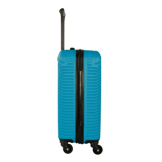 Neo Electric Blue 3 Piece Hard Shell Luggage Suitcase Set