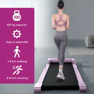 Neo Pink Portable Walking Pad Treadmill
