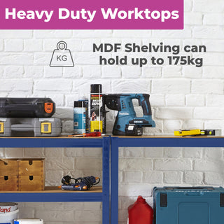Neo Blue 5 Tier Garage Shelving Racking