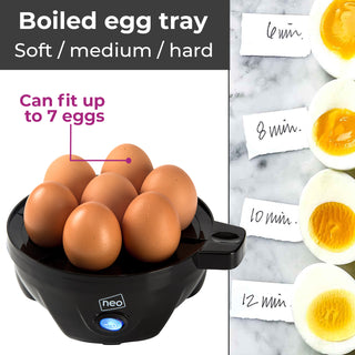 Neo Electric Egg Boiler Poacher and Steamer Blue & Copper