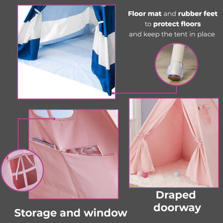 Neo Pink Canvas Kids Indian Tent TeePee