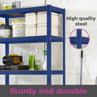 Neo Large Blue 5 Tier Shelving