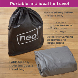 Neo Double King Inflatable Air Bed with Built-in Electric Pump