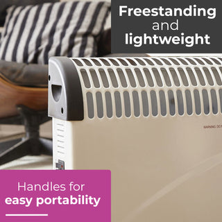 Neo Free Standing Radiator Convector Heater - 3 Heat Settings