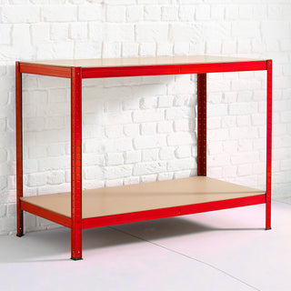 Neo Red Metal Garage Workbench