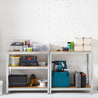 Neo Large Galvanised 5 Tier Shelving
