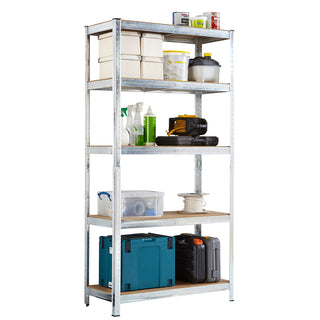 Neo Large Galvanised 5 Tier Shelving