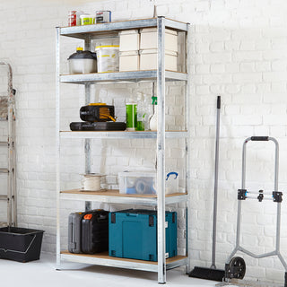 Neo Large Galvanised 5 Tier Shelving