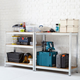 Neo Large Galvanised 5 Tier Shelving