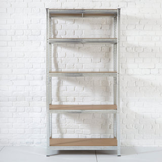 Neo Large Galvanised 5 Tier Shelving