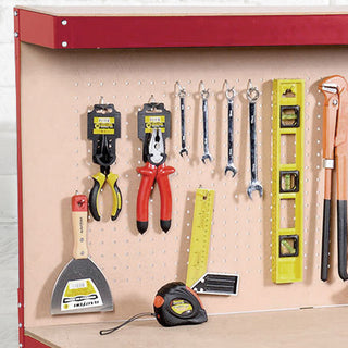 Neo Red Workbench Heavy-Duty Steel Pegboard Drawer