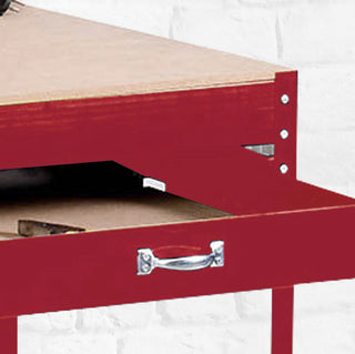 Neo Red Workbench Heavy-Duty Steel Pegboard Drawer