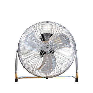 Neo High Velocity Chrome Metal Floor Freestanding Fan  - 16 Inch
