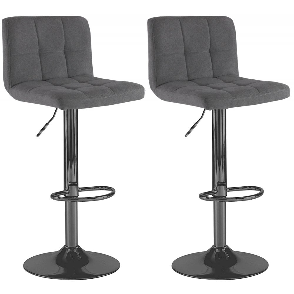 Grey Fabric Bar Stools Neo Direct