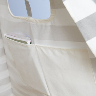 Neo Grey Striped Canvas Kids Indian Tent TeePee