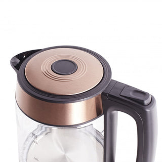 Neo Copper Cordless Nordic Illuminated Glass Kettle