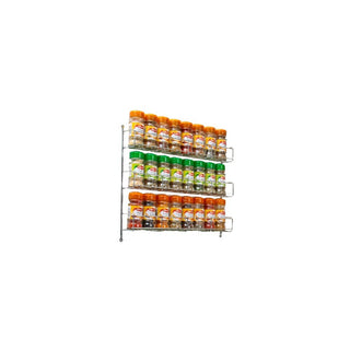 3 Tier Spice Rack For Kitchen Door Cupboard or Wall