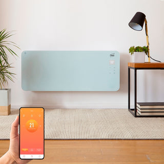 Neo Wifi White Electric Glass Panel Heater Radiator