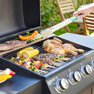Neo Gas BBQ Grill 4 + 1 Burner Side Stainless & Cover