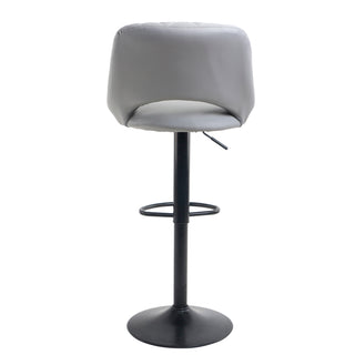 Neo Grey Faux Leather Bar Stools