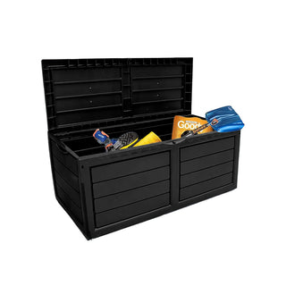 Neo 320 Litre Black Plastic Waterproof Outdoor Garden Storage Box