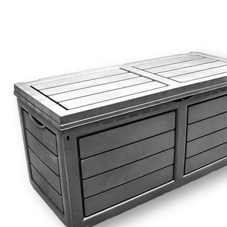 Neo 320 Litre Dark Grey Plastic Waterproof Outdoor Garden Storage Box