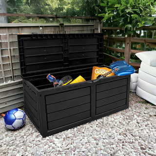 Neo 320 Litre Black Plastic Waterproof Outdoor Garden Storage Box